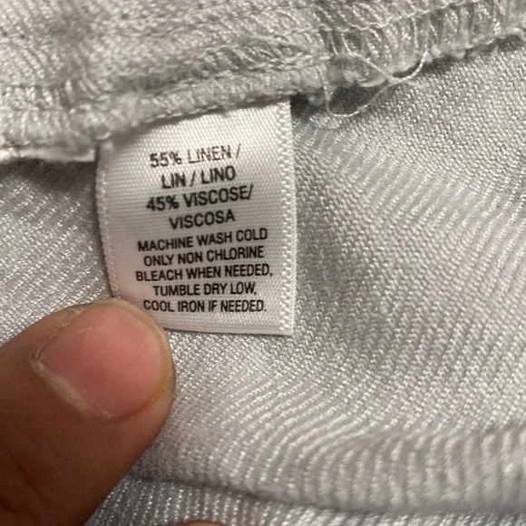 Lou & gray shorts linen-viscose grey breathable material for summer size small - Picture 8 of 8